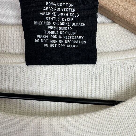 Vtg‎ Southpole Shirt Mens XL Ivory Large Graphic Thermal Ribbed Knit Y2K Flaws - Picture 9 of 16